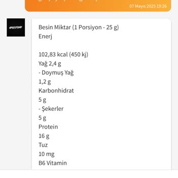 Grizzy Whey Protein Ürününde İçerik Bilgisi Eksikliği Ve Müşteri Taleplerinin Dikkate Alınmaması