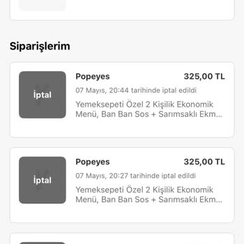 Sürekli İptal Edilen Siparişler Ve Ulaşılamayan Müşteri Hizmetleri