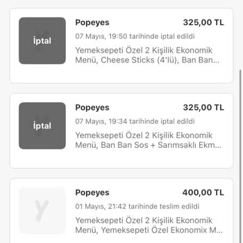 Sürekli İptal Edilen Siparişler Ve Ulaşılamayan Müşteri Hizmetleri