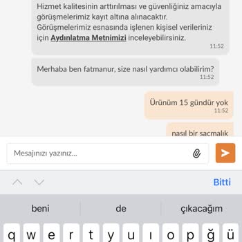 Trendyol Müşteri Temsilcilerinden Çözüm Alamıyorum