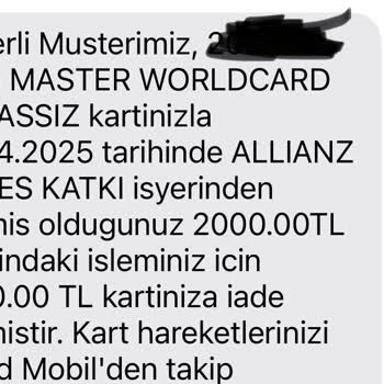 Kredi Kartı İadem Yanlış Tarihle Gösterildi, 4000₺ Mağduriyet!