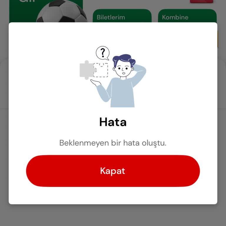 Passolig Uygulamasına Sürekli Giriş Hatası Alıyorum
