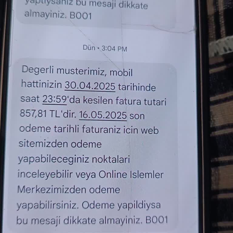 Taahhüt Bitmesine Rağmen Hattım İçin Yüksek Fatura Geldi
