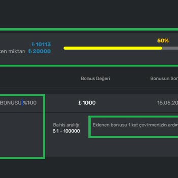 Bonus Çevrim Şartları Ve Ödeme Sorunu Yaşadım