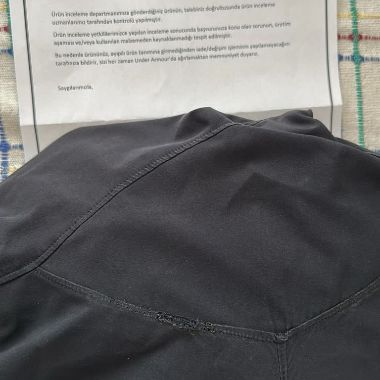 Aldığım Eşofmanın Kısa Sürede Dikişinden Açılması Ve Değişim Talebinin Reddi