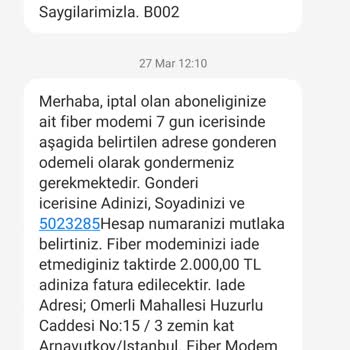 Teslim Edilen Cihazlar İçin Haksız Faturalandırma Ve Ücret Talebi