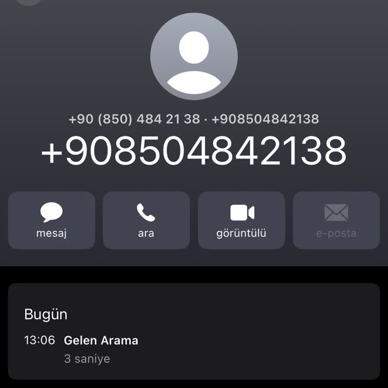 Bilinmeyen Numaradan İzinsiz Arama Ve Olası Kötüye Kullanım Endişesi
