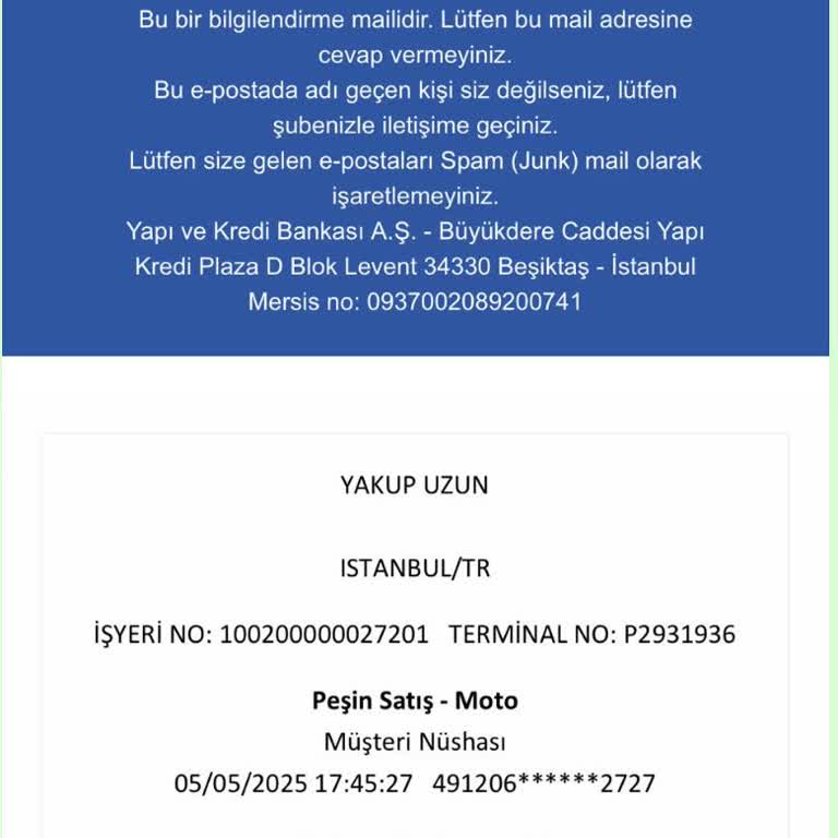 Yapı Kredi Bankası Kredi Kartımda Güvenlik Açığı Ve Yavaş İşlem Süreci Nedeniyle Mağduriyet Yaşıyorum