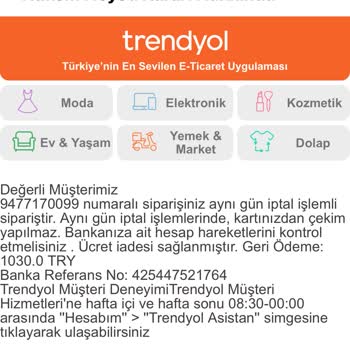 Trendyol'dan Onaylanan İade Hâlâ Yapılmadı, Mağduriyetim Sürüyor