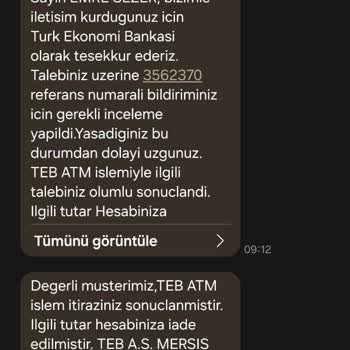 ATM'de Sıkışan Paranın Eksik İadesi Ve Yetersiz İnceleme