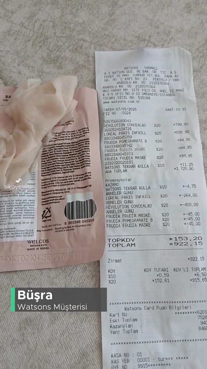Watsons Tarihi Geçmiş Ürün Satışı! videonun kapak resmi