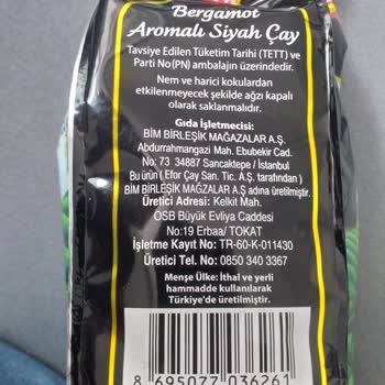 BİM'den Aldığım Çayda Bergamot Aroması Yok