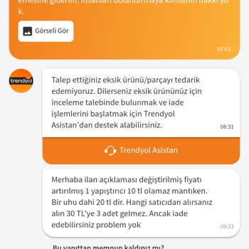 Yanlış Bilgiyle Aldatılan Müşteri: Trendyol’dan Eksik Ürün Ve İlgisiz Yaklaşım