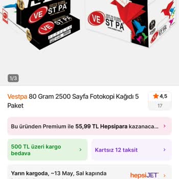 Hepsiburada'da A4 Kağıdı Fiyatının Anlık Değişmesi Mağduriyet Yaratıyor