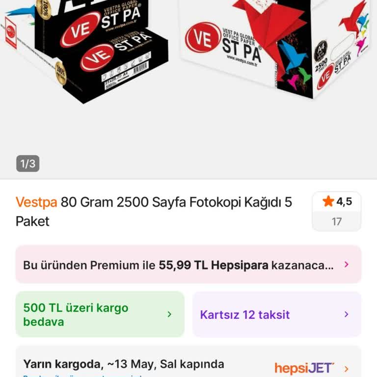 Hepsiburada'da A4 Kağıdı Fiyatının Anlık Değişmesi Mağduriyet Yaratıyor