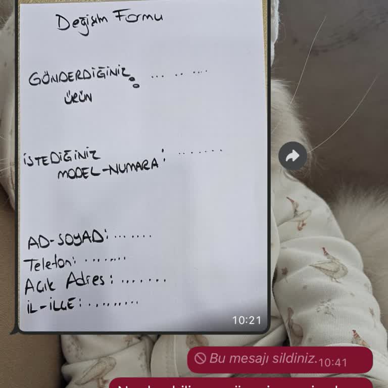 Değişim Kodu Sonrası Ürünü Alamama Endişesi