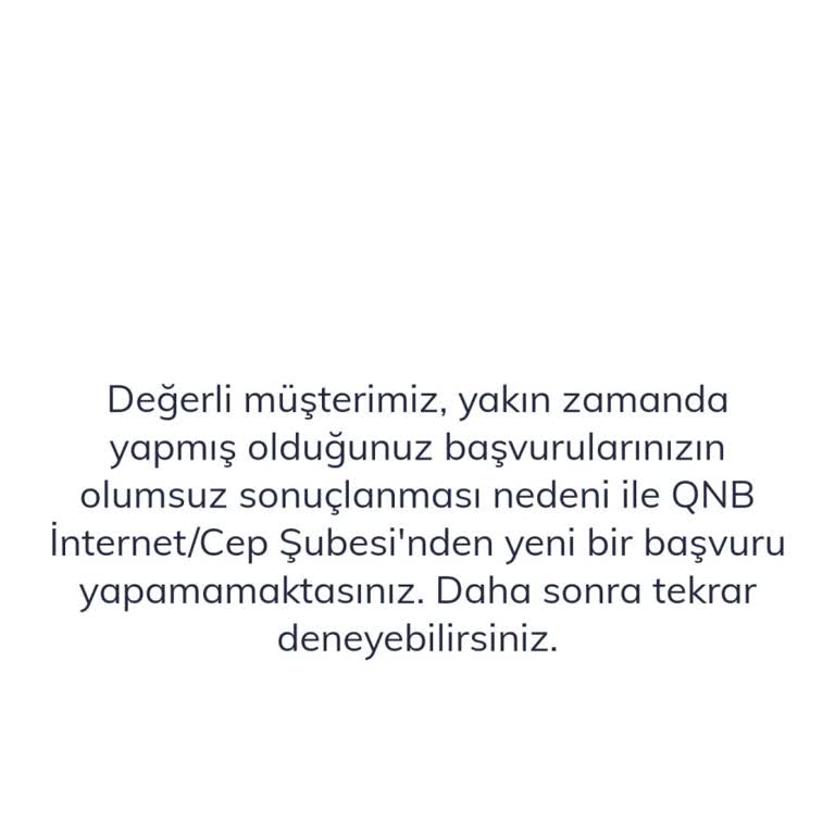 QNB Bankasında Faizsiz Kredi Vaadiyle Hesap Açtırıp Kredi Vermemeleri