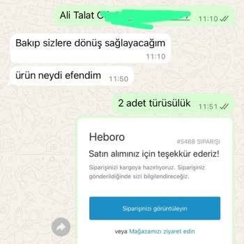 Heboro'dan Aldığım Tütsülük İçin İade Ve İletişim Sorunu