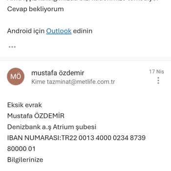 Metlife Tazminat Ödemesini Sürekli Erteliyor Ve Engelliyor