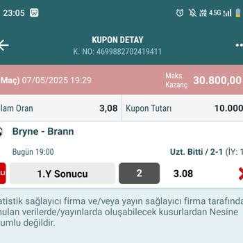 Yanlış Maç Bilgisi Nedeniyle Kuponum Geçersiz Sayıldı, İade Yapılmadı