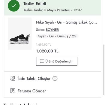 Eksik Gönderilen Ayakkabı İçin Çözüm Bulunamıyor