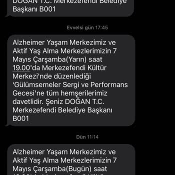 Denizli Büyükşehir Belediyesi'nden İzinsiz Ve Sürekli SMS Gönderimi