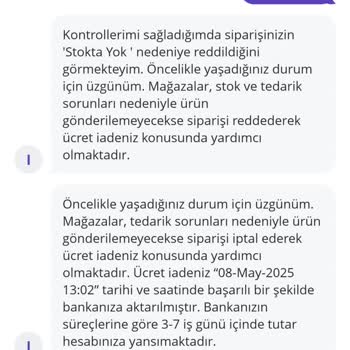 Satıcı Stokta Olmayan Ürünü Sattı Paramı Geç İade Etti Mağdur Oldum
