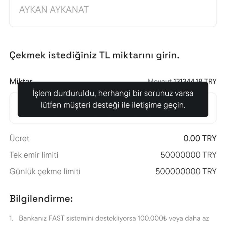 Hesabım Bloke Edildi, Paramı Alamıyorum!