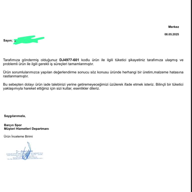 9 Ayda Tabanı Yarılmış Krampon İçin Garanti Reddi Ve Orijinallik Şüphesi