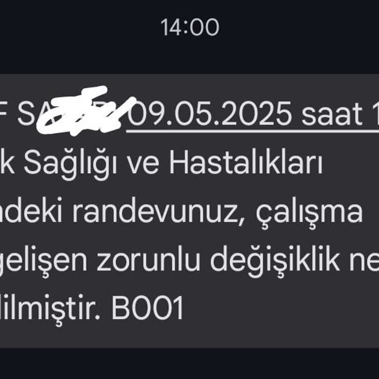 Hastane Randevu İptali Mağduriyeti