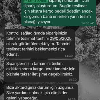 Ekstra Ücretle Hızlı Teslimat Seçeneği Yerine Getirilmedi, Müşteri Hizmetleri İlgisiz Davrandı