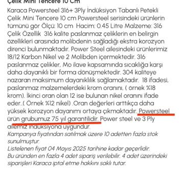 Karaca PowerSteel Tencerede Garanti Sürecinde Fatura Sorunu Ve Müşteri Mağduriyeti