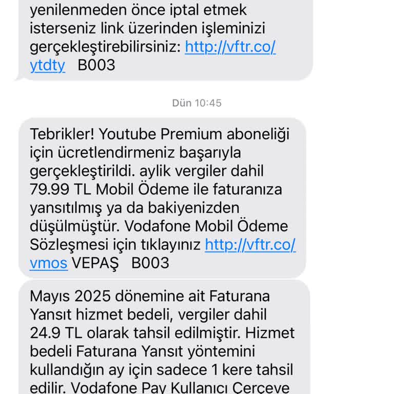 Aktif Edilmeyen Youtube Premium Üyeliği İçin Çifte Ücretlendirme Mağduriyeti