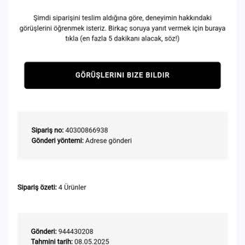 Bershka Ürün İçeriği Yanlış İade Süreci Zorluk Çıkarıyor