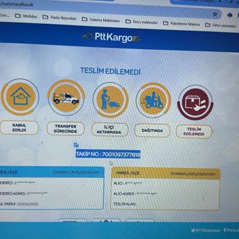 PTT Kargo Teslimatında Adrese Uğramadan 'Evde Yok' Notu Düşülmesi