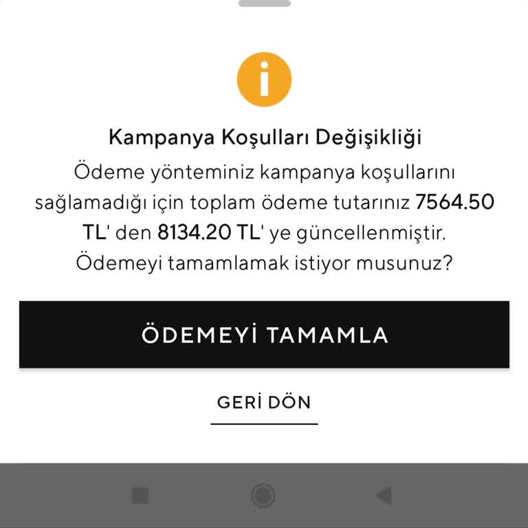 Ödeme Aşamasında Sürpriz Fiyat Artışı Ve Şeffaflık Eksikliği