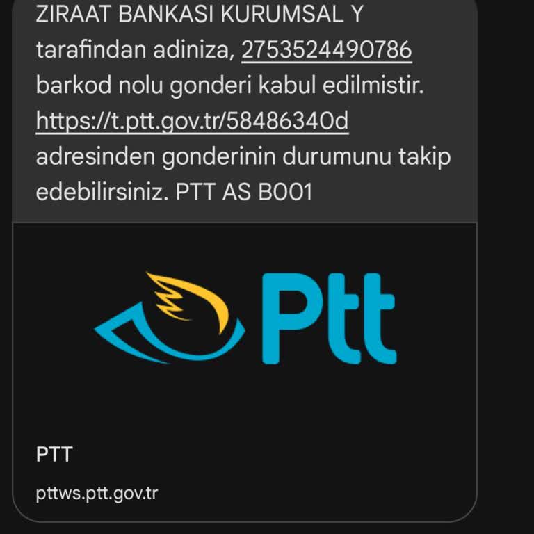 Ziraat Bankası Adına Gönderilen Kargo Hakkında Bilgi Arıyorum