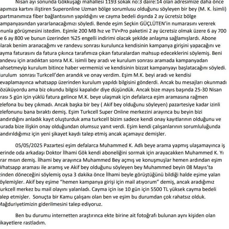 Superonline Kampanya Vaadi Sonrası Yüksek Fatura Ve İletişimsizlik