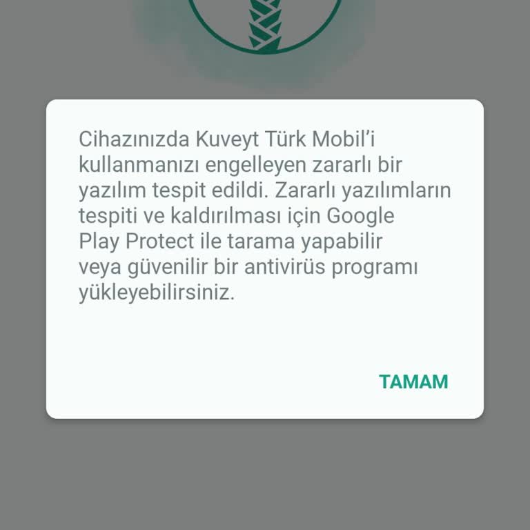 Kuveyt Türk Mobil Uygulamasında Zararlı Yazılım Hatası Ve Hesaba Erişim Sorunu