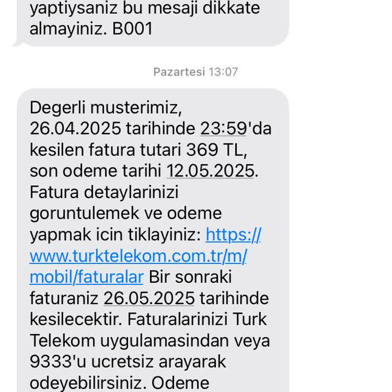 Bilinmeyen Numara Sorgusunda Yetersiz Hizmet Ve Beklenmedik Ücret