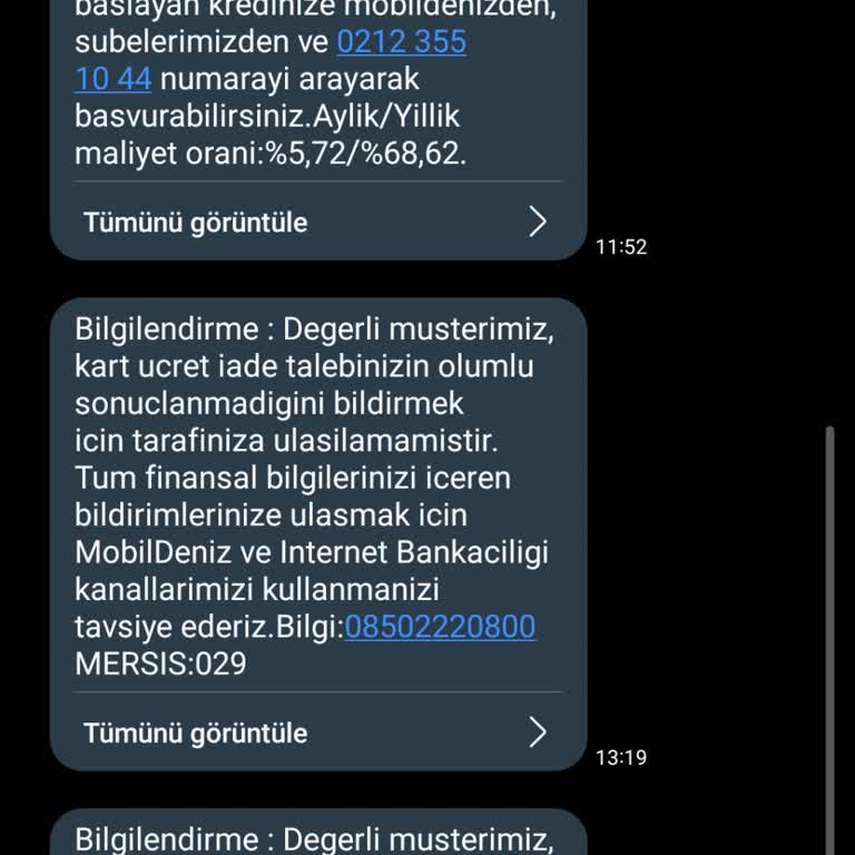 Kredi Kartı Aidatının Haksızca Alınması Ve Müşteri Temsilcilerinin Yetersizliği