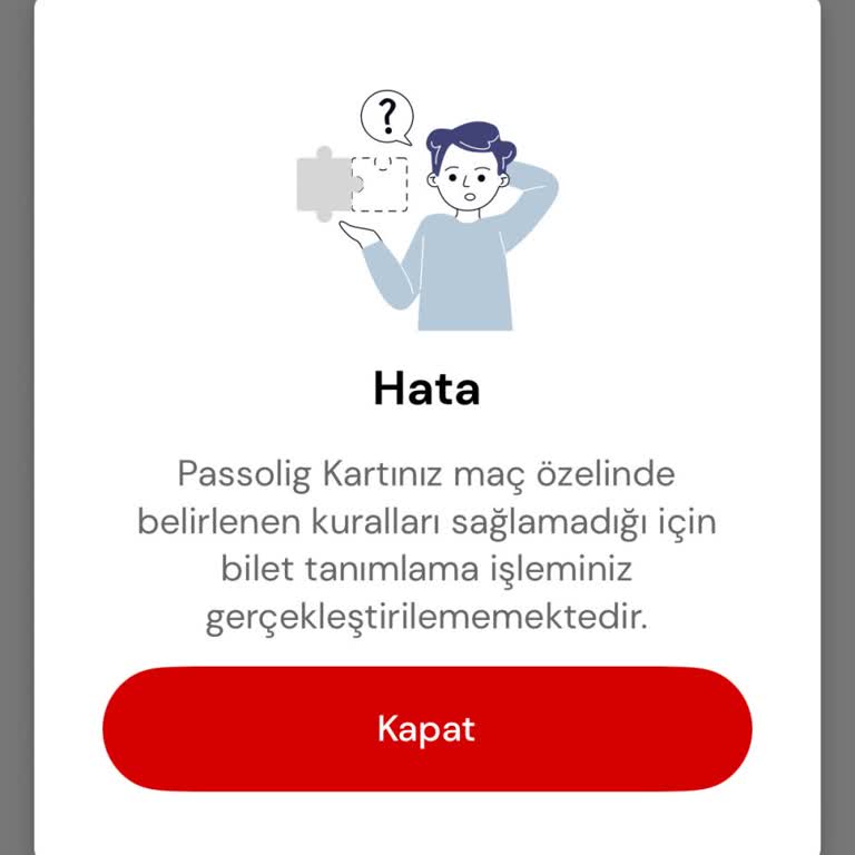 Passolig Kartımla Galatasaray-Trabzonspor Maçına Bilet Alamıyorum