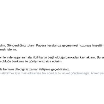 Enpara Kredi Kartı İle Papara Harcamalarında Sürekli Hata Ve Mağduriyet