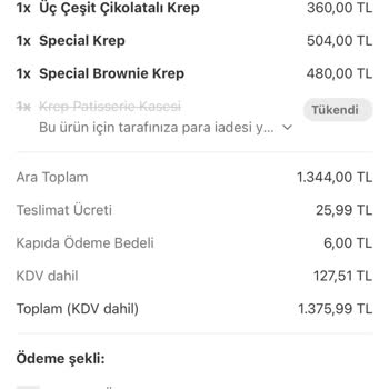 Eksik Gelen Siparişe Çözüm Sunulmuyor