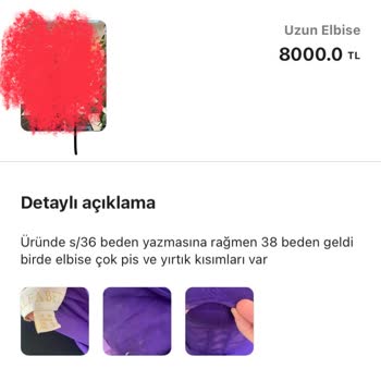 Yanlış Beden Ve Kusurlu Ürün İçin Destek Bekliyorum