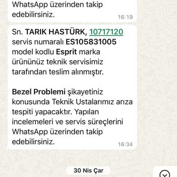 Saat & Saat'ten Aldığım Saatlerde Sürekli Sorun Ve Yetersiz Servis Hizmeti