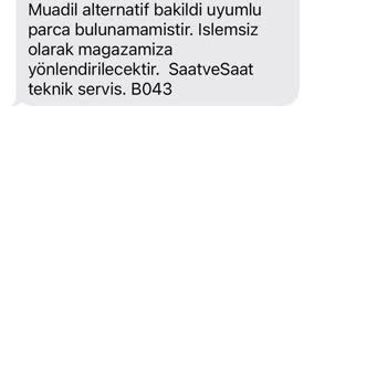 Saat & Saat'ten Aldığım Saatlerde Sürekli Sorun Ve Yetersiz Servis Hizmeti