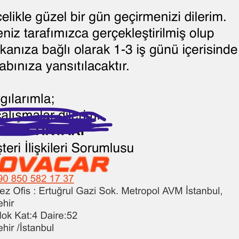 Paramı İade Etmiyorlar, Müşteri Hizmetleri Yetersiz