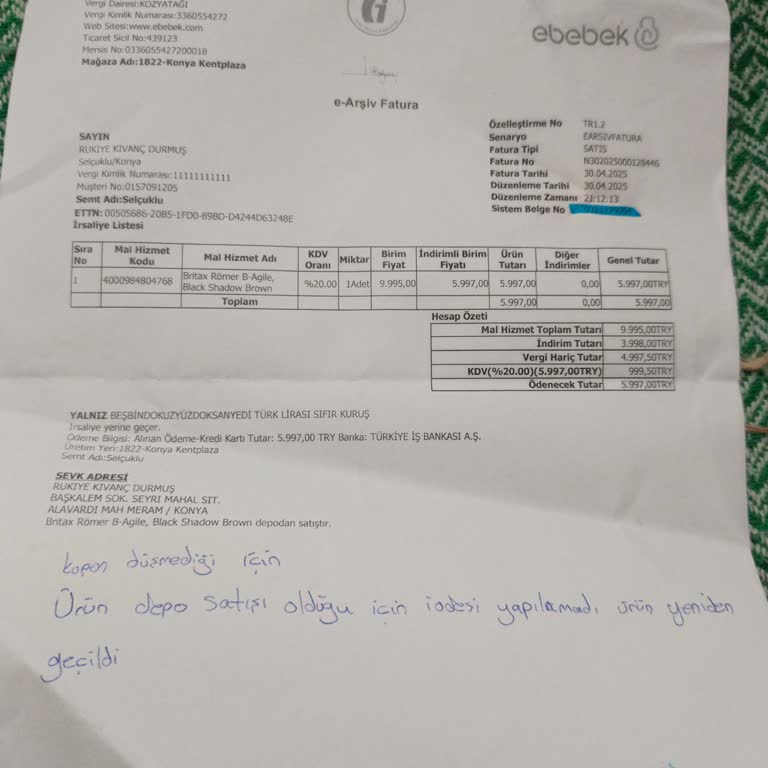 Bebek Arabası Siparişim Hâlâ Teslim Edilmedi