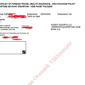 Vize İçin Gerekli Islak İmzalı Poliçe Verilmemesi Ve Sigorta İptalinde Yaşanan Sorunlar